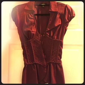 Bebe purple button down